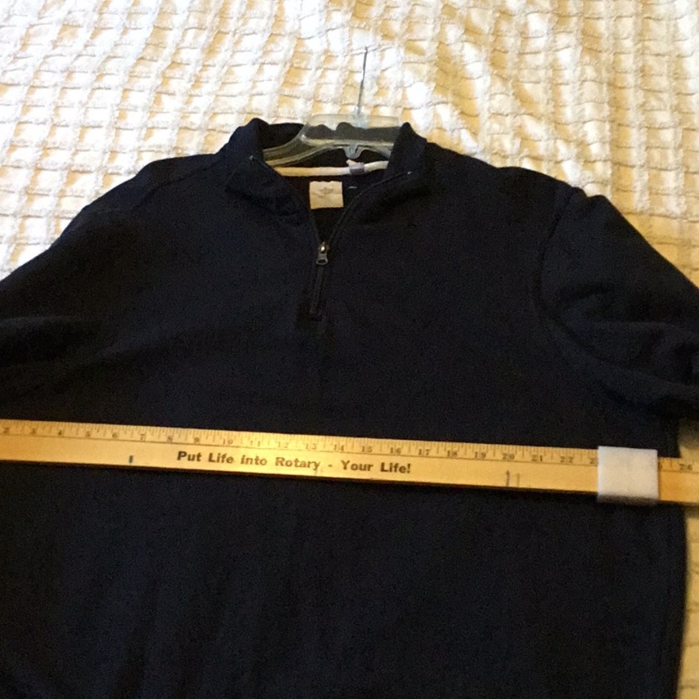 Mens Dockers quarter front zip, black. Like new - Picture 4 of 5